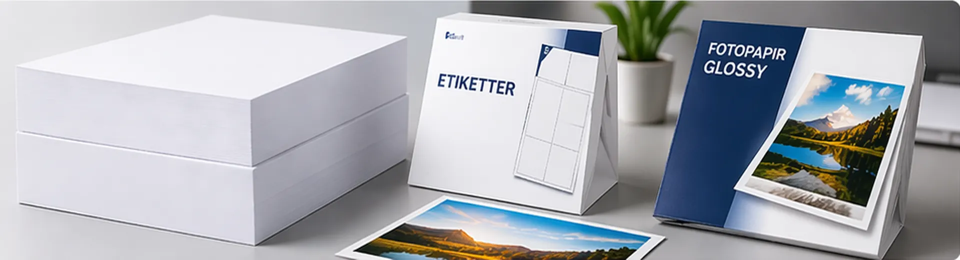 Papir, etiketter og fotopapir