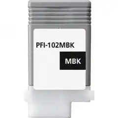 TB Blekkpatron PFI-102 Matt Sort (130ml), erstatter Canon PFI-102MBK/0894B001