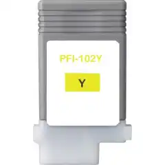 TB Blekkpatron PFI-102 Gul (130ml), erstatter Canon PFI-102Y/0898B001