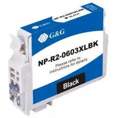 TB Blekkpatron 603XL Sort Høykapasitet (8.9ml), erstatter Epson C13T03A14010