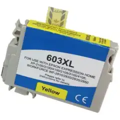TB Blekkpatron 603XL Gul Høykapasitet (4ml), erstatter Epson C13T03A44010