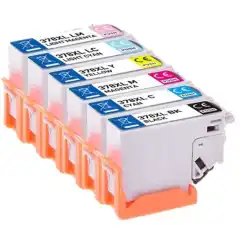 TB Blekkpatron Pakke No.378XL Sort/CMY/LC/LM Høykapasitet (11.2ml/3x9.3ml/2x10.3ml), erstatter Epson C13T37984010
