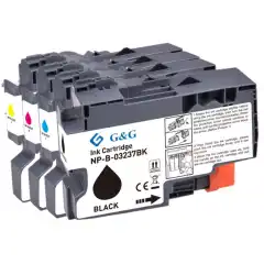 TB Blekkpatron Pakke LC-3237 Sort/CMY (65ml/3x18.4ml), erstatter Brother LC3237BKCMY