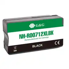 TB Blekkpatron 712 Sort (80ml), erstatter HP 3ED71A