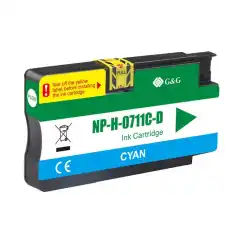 TB Blekkpatron 711 Cyan (26ml), erstatter HP CZ130A