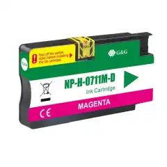 TB Blekkpatron 711 Magenta (26ml), erstatter HP CZ131A