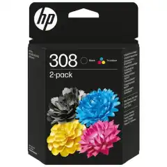 HP Blekkpatron Pakke No.308 Sort/Farge