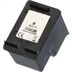 TB Blekkpatron 302XL Sort Høykapasitet (18ml), erstatter HP F6U68AE