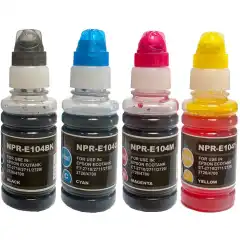 TB Blekkpatron Pakke No.104 Sort/CMY (4x70ml), erstatter Epson C13T00P640