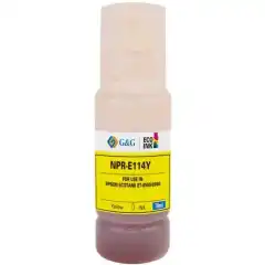 TB Blekkpatron No.114 Gul EcoTank (70ml), erstatter Epson C13T07B440