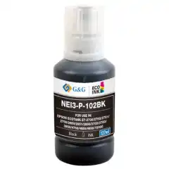 TB Blekkpatron No.102 Sort EcoTank (127ml), erstatter Epson C13T03R140