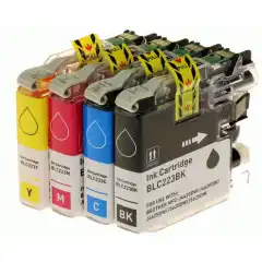 TB Blekkpatron Pakke LC-223 Sort/CMY (14ml/3x9ml), erstatter Brother LC223VAL