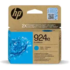 HP Blekkpatron No.924E Cyan EvoMore (800 sider)