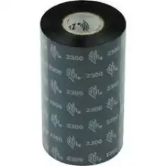Zebra Fargebånd 2300 Voks 110mm x 300m Sort