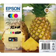 Epson Blekkpatron Pakke No.604XL/604 Sort/CMY (8.9ml/3x2.4ml)