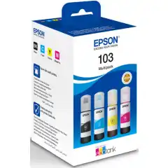 Epson Blekkpatron Pakke No.103 Sort/CMY (4x70ml) (4x4.500 sider)