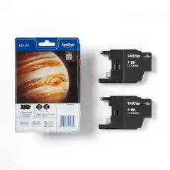 Brother Blekkpatron Pakke LC-1240BK Sort 2stk (2x600 sider)