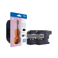 Brother Blekkpatron Pakke LC-127XLBK Sort 2stk Høykapasitet (2x1.200 sider)