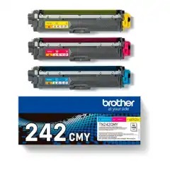 Brother Tonerpakke TN-242CMY Cyan/Magenta/Gul (3x1.400 sider)