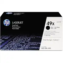 HP Toner 49XD Sort Høykapasitet 2stk (2x6.000 sider)