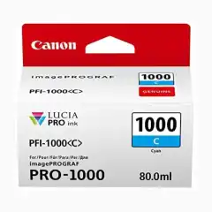 Canon Blekkpatron PFI-1000C Cyan (80ml)