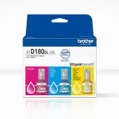 Brother Blekkpatron Pakke BT-D180CLVAL CMY (3x48.8ml) (3x5000 sider)