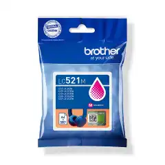 Brother Blekkpatron LC-521M Magenta (500 sider)