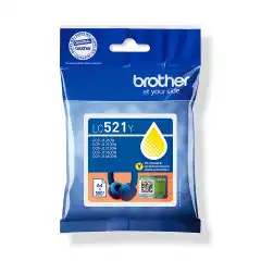 Brother Blekkpatron LC-521Y Gul (500 sider)