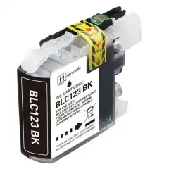 TB Blekkpatron LC-123 Sort (19ml), erstatter Brother LC123BK