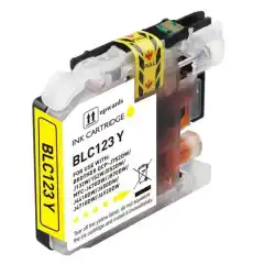 TB Blekkpatron LC-123 Gul (10ml), erstatter Brother LC123Y