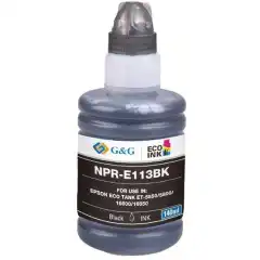 TB Blekkpatron No.113 Sort EcoTank (140ml), erstatter Epson C13T06B140