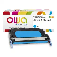 TB Toner C-EXV26C Cyan (6.000 sider), erstatter Canon 1659B006
