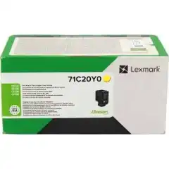 Lexmark Toner Gul 71C20Y0 (5000 sider)