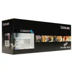Lexmark Toner Cyan C342XC0 (4500 sider)