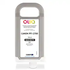 TB Blekkpatron PFI-2700MBK Matt Sort (700ml), erstatter Canon 5287C001