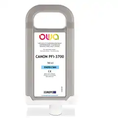 TB Blekkpatron PFI-3700PC Lys Cyan (700ml), erstatter Canon 6451C001