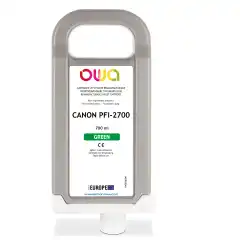 TB Blekkpatron PFI-2700G Grønn (700ml), erstatter Canon 5295C001