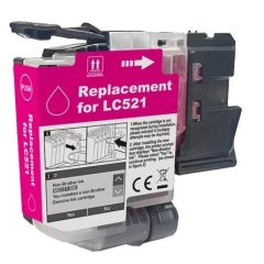TB Blekkpatron LC-521M Magenta (500 sider), erstatter Brother LC521M