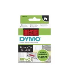 Dymo D1 Tape Sort på Rød 24mm (7m) S0720970