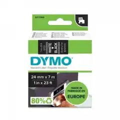 Dymo D1 Tape Hvit på Sort 24mm (7m) S0721010