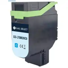 TB Toner Cyan Høykapasitet (8.800), erstatter Lexmark 75M2HC0