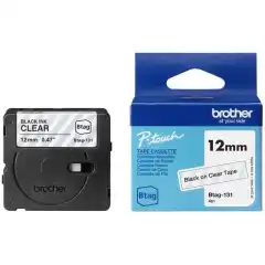 Brother Tape BTAG131 12mmx4m sort/klar