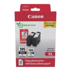 Canon Blekkpatron Pakke PG-595XL/CL-586XL Sort/CMY (9.7ml/14.1ml)