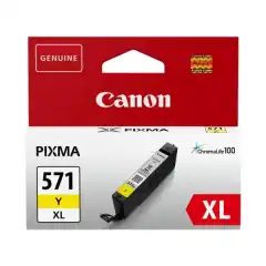 Canon Blekkpatron CLI-571YXL Gul Høykapasitet (11ml) (680 sider)