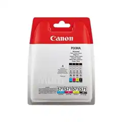 Canon Blekkpatron Pakke CLI-571 BK/CMY (4x7ml)