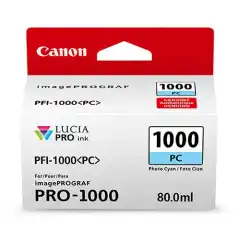 Canon Blekkpatron PFI-1000PC Foto Cyan (80ml)
