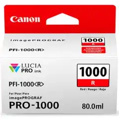 Canon Blekkpatron PFI-1000R Rød (80ml)