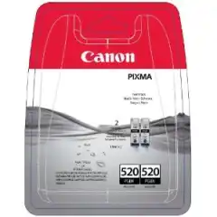 Canon Blekkpatron Pakke PGI-520PGBK Sort 2stk (2x19ml)