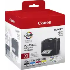 Canon Blekkpatron Pakke PGI-2500XL BK/CMY (70.9ml/3x19.3ml)