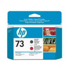 HP Skriverhode No.73 Matt Sort/Chromatic Rød